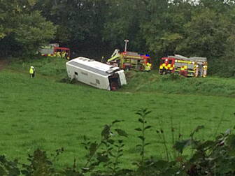 School bus overturns in Cork 